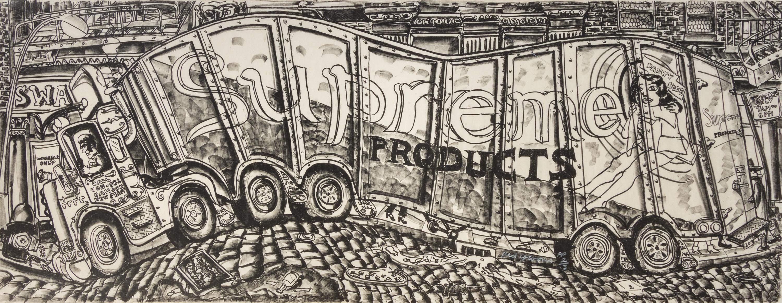 Red Grooms, (American, b. 1937), Truck, 1980