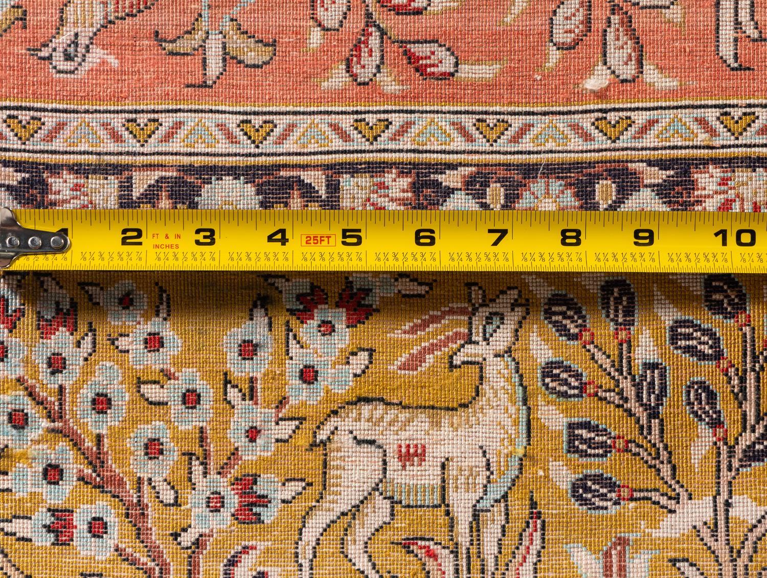 A Qom Silk Rug