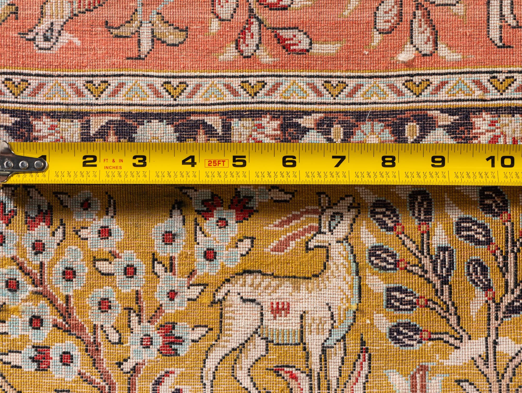 A Qom Silk Rug