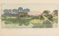 Hiroshi Yoshida, (1876-1950), Haru no asa (A Garden in Okayama) and Kohan no niwa (A Garden by Biwa Lake) from the series Niwa yondai (
