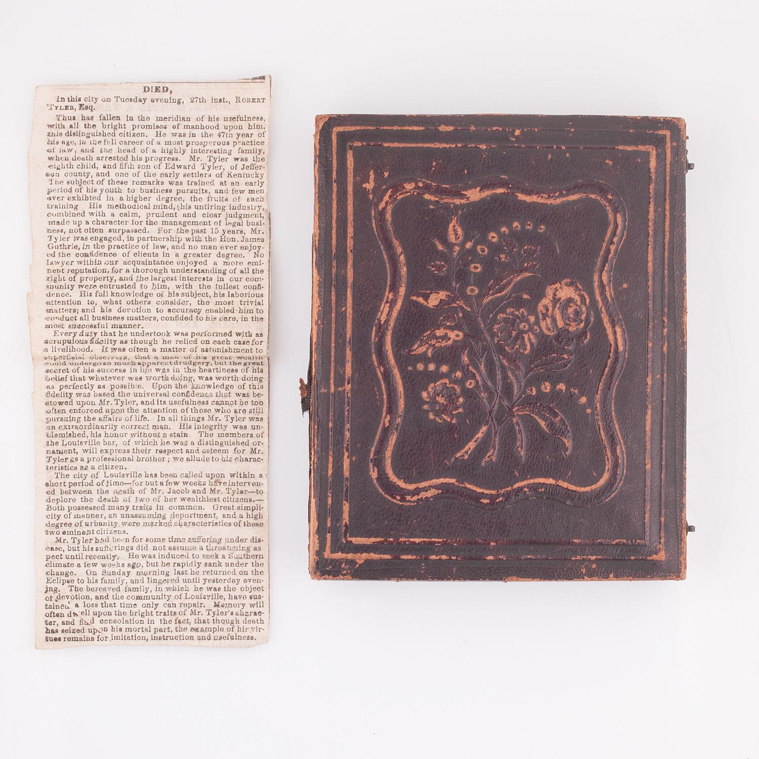 Outstanding Early Image Collection Descended from Kentucky’s Prominent Johnson and Tyler Families, Including a Signed Dubourjal Miniature of Robert Tyler