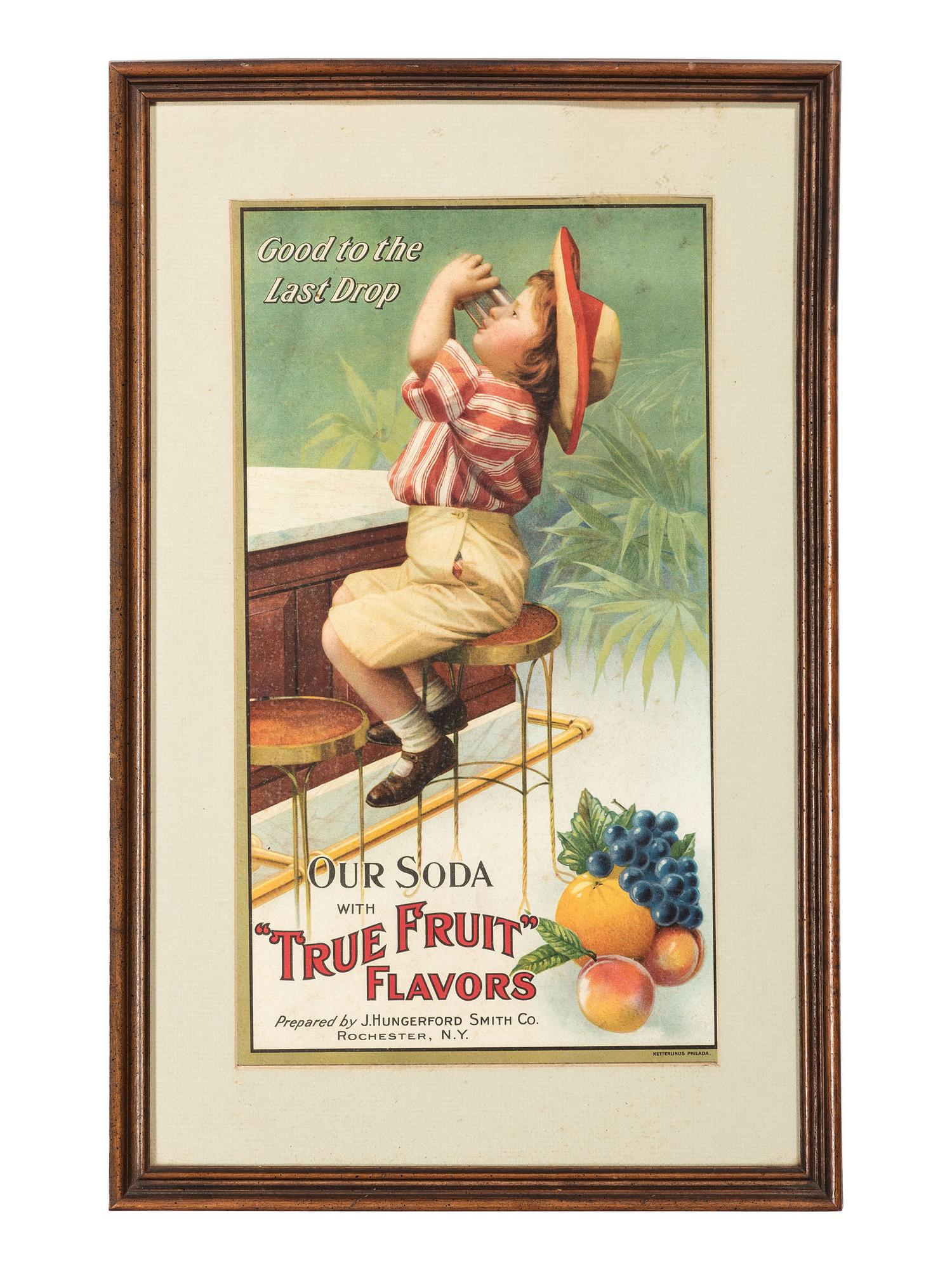 Two 'True Fruit' Flavors Lithograph Advertisements