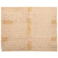 David Crockett's " Garden Spot of the World " Letter, Period Manuscript Copy Descended Directly in the Crockett Family