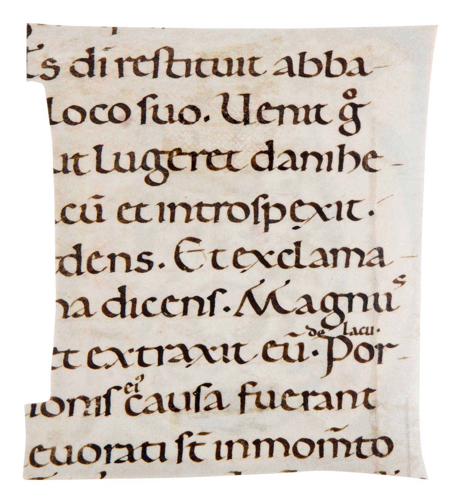 TUSCAN ILLUMINATOR Decorated initial ‘N’ from an Atlantic Bible, in Latin, illuminated manuscript on parchment [Italy, Tuscany, c. 1175–1200]