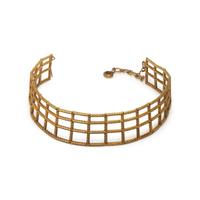 DAVID YURMAN, YELLOW GOLD LATTICE COLLAR NECKLACE
