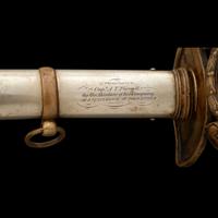 Cent Guard Style Presentation Sword of Capt. A.T. Farwell 179th NY Infantry, KIA at The Crater and the Sword Captured by Capt. J.B. Hughes, 11th AL Infantry