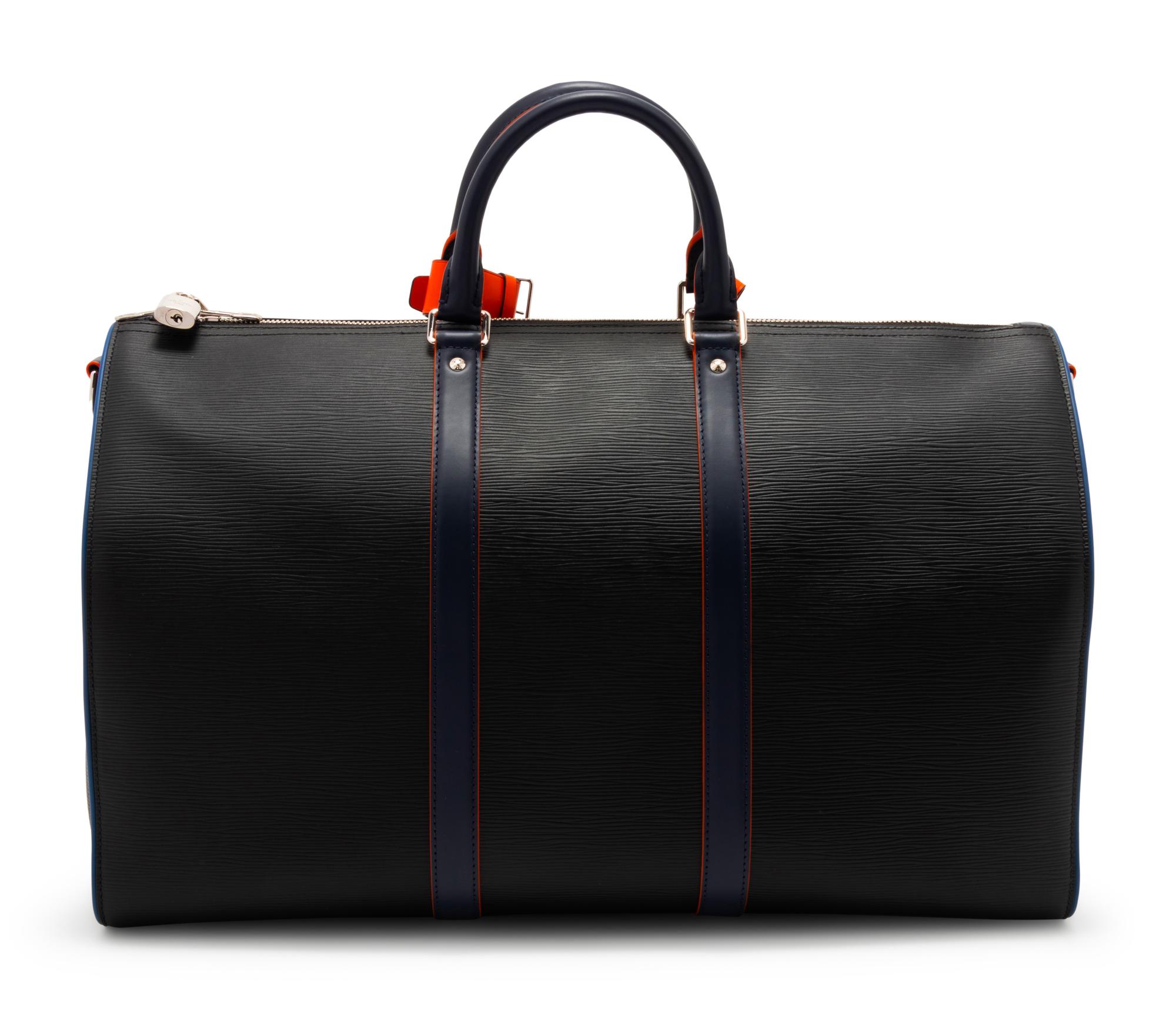 Louis Vuitton Limited Edition Keepall Bandoulière 50 in Black Epi Leather, Patchwork, 2018