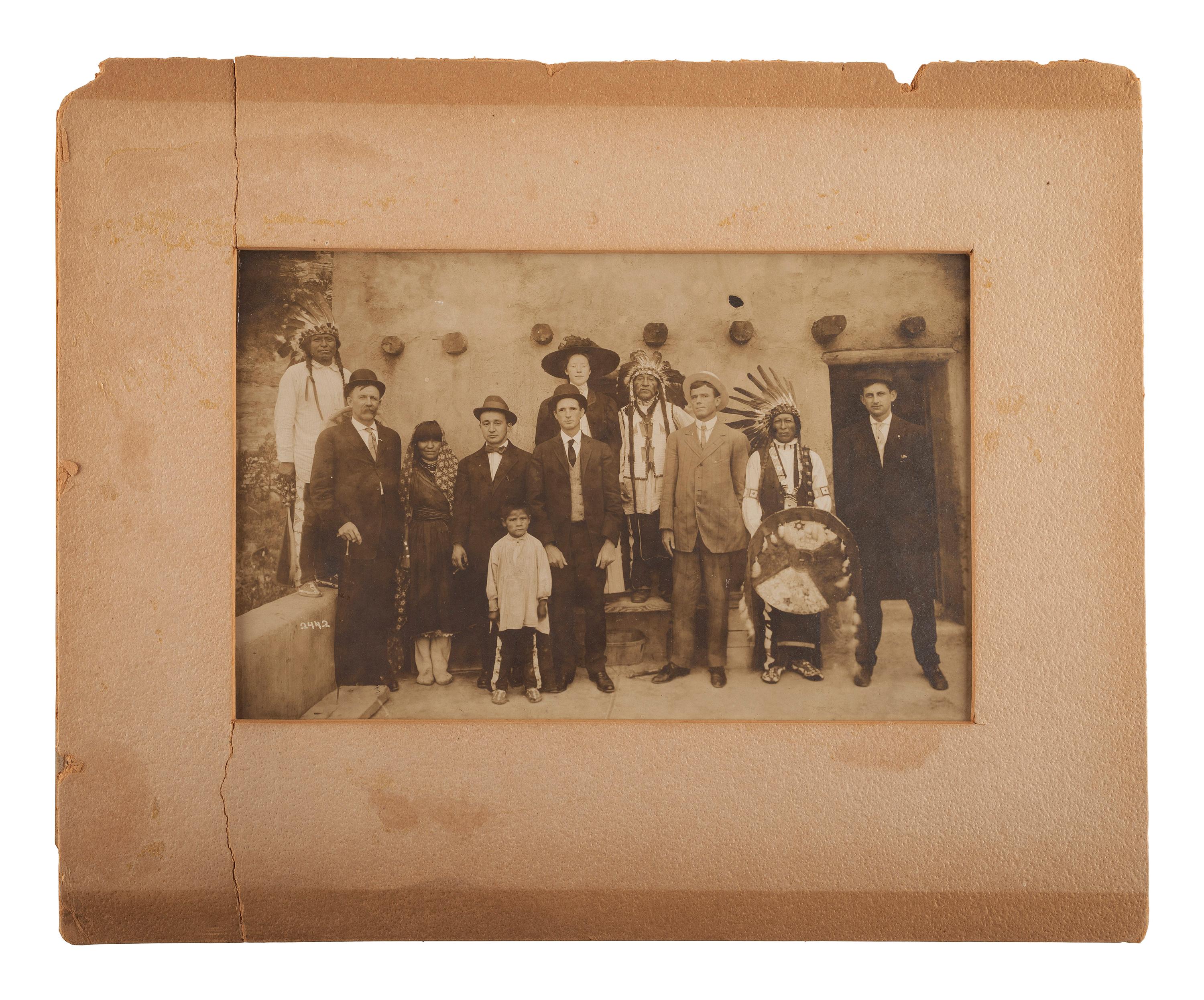 [EARLY PHOTOGRAPHY]. A group of 4 photographs with Native American subject matter, comprising: