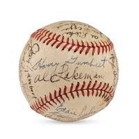 A 1946 Cincinnati Reds Team Signed Autograph Baseball