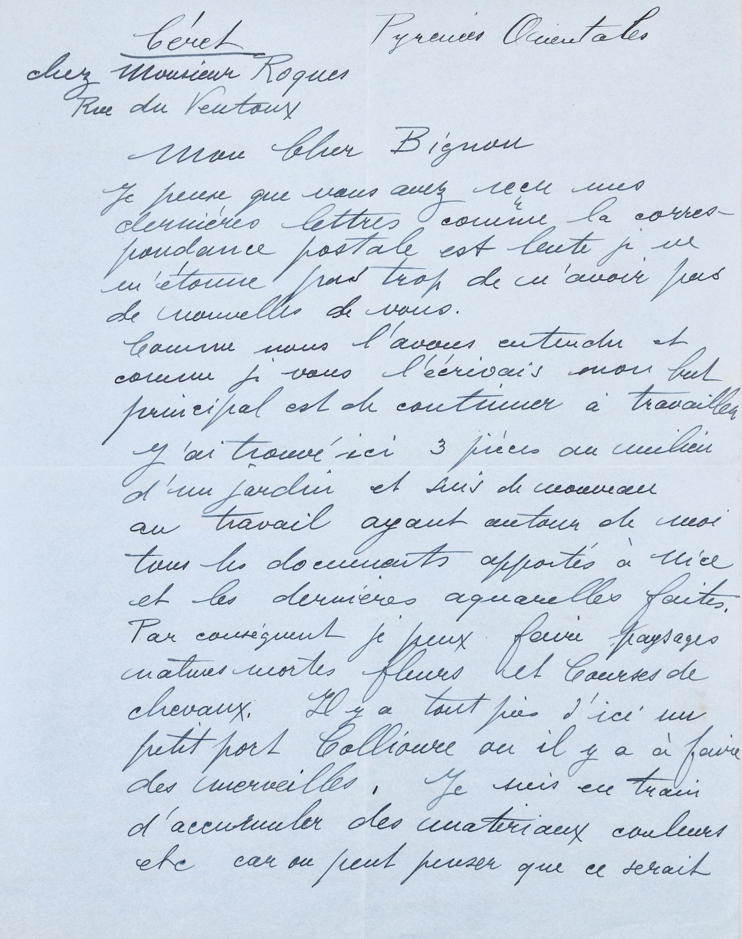[ARTISTS]. A group of 3 manuscripts, comprising: