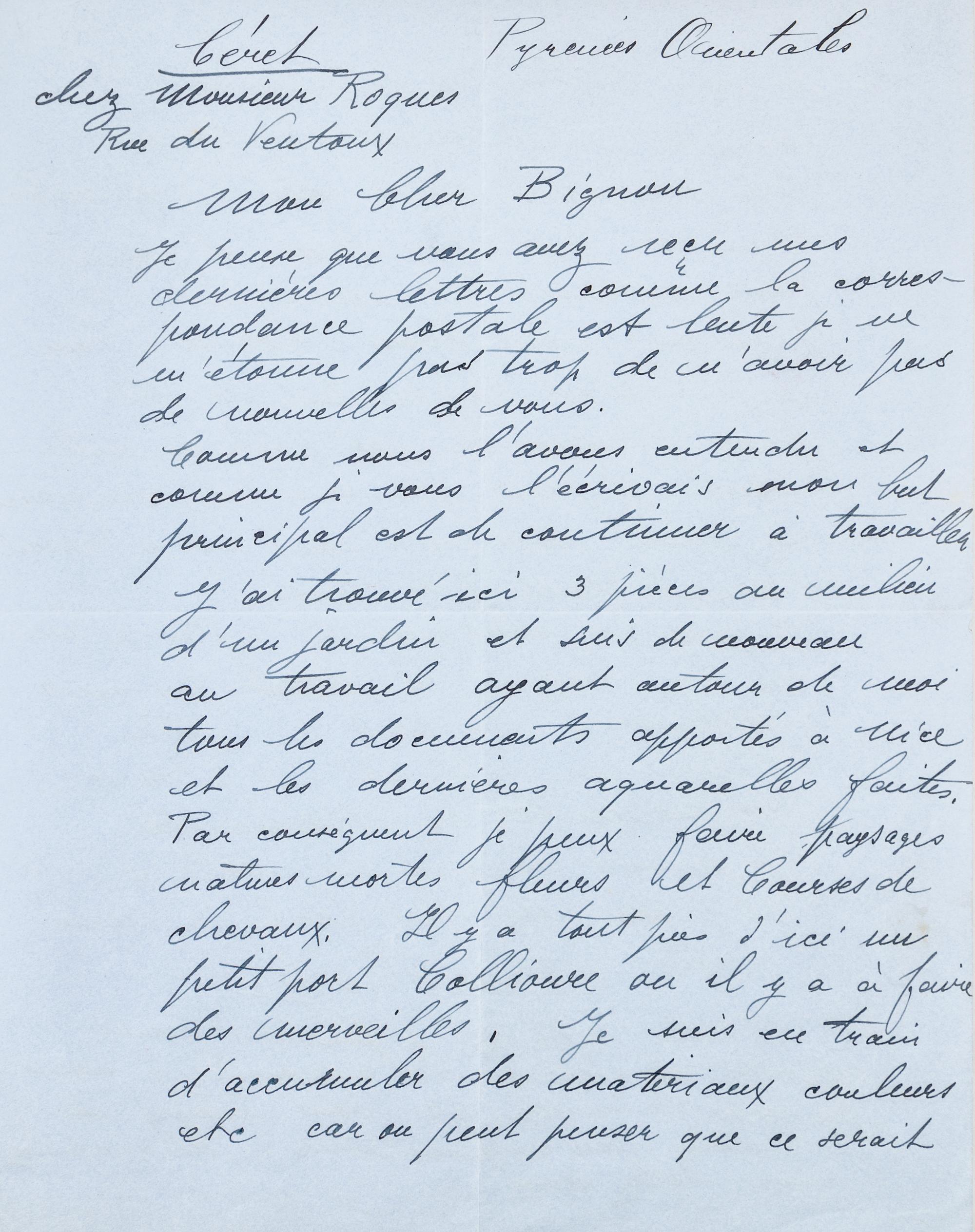 [ARTISTS]. A group of 3 manuscripts, comprising: