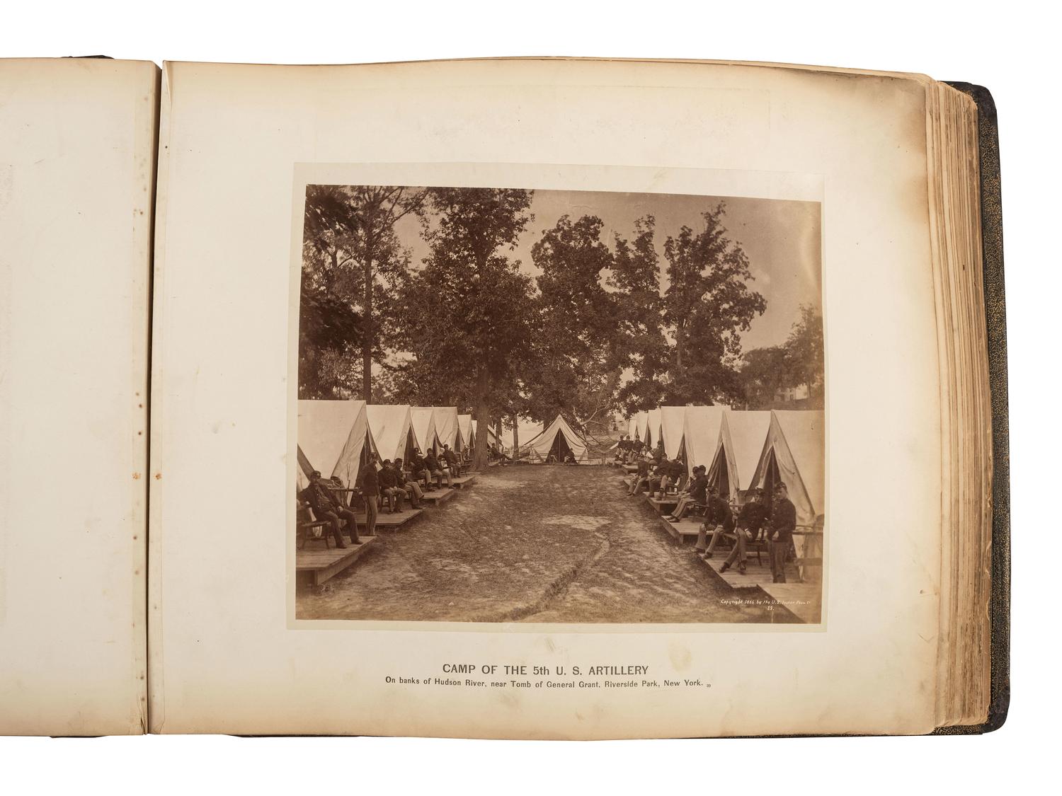 [GRANT, Ulysses S. (1822-1885)]. Photo album commemorating U.S. Grant. Boston: Wm. H. Allen, [1886].