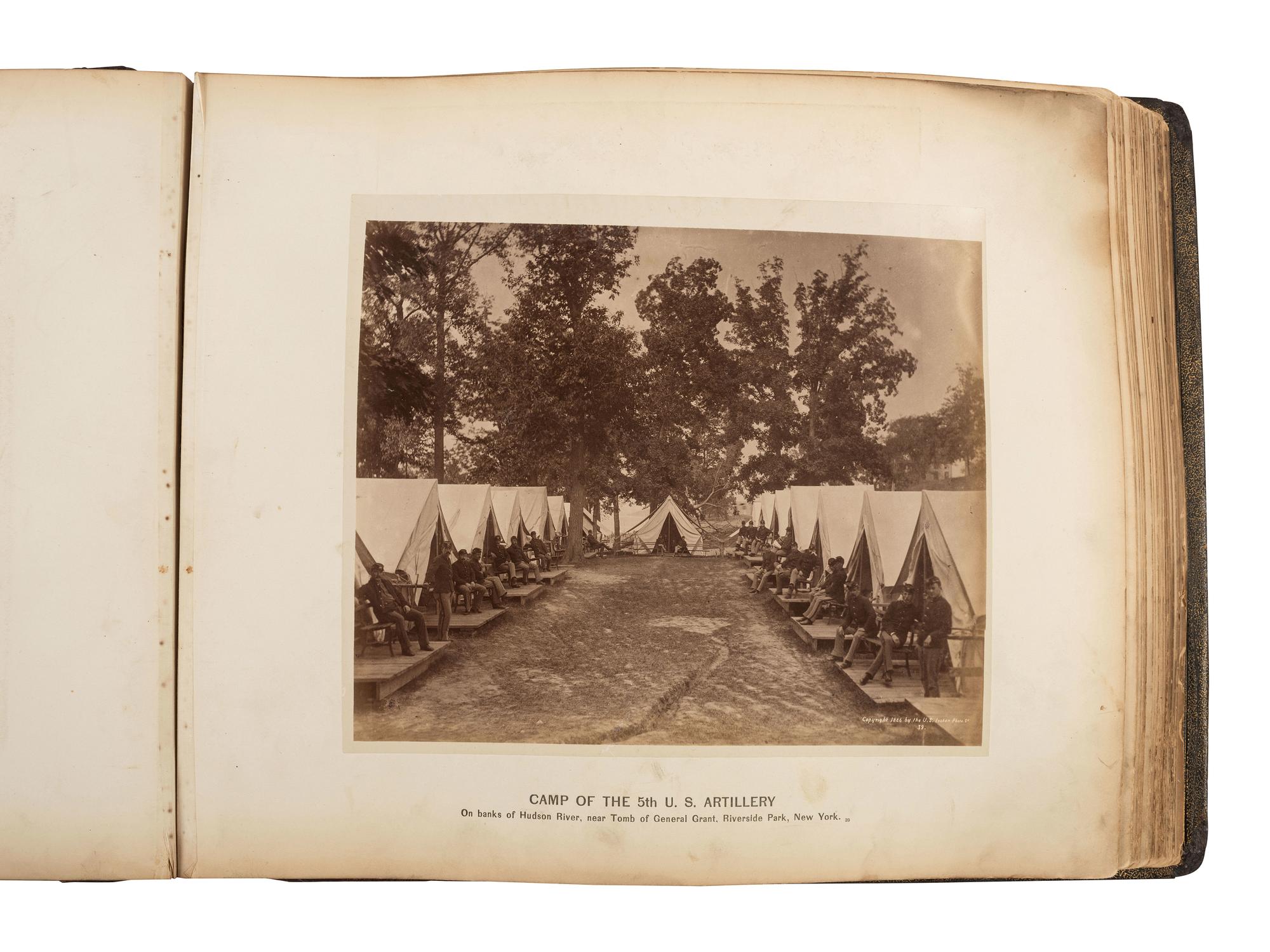 [GRANT, Ulysses S. (1822-1885)]. Photo album commemorating U.S. Grant. Boston: Wm. H. Allen, [1886].