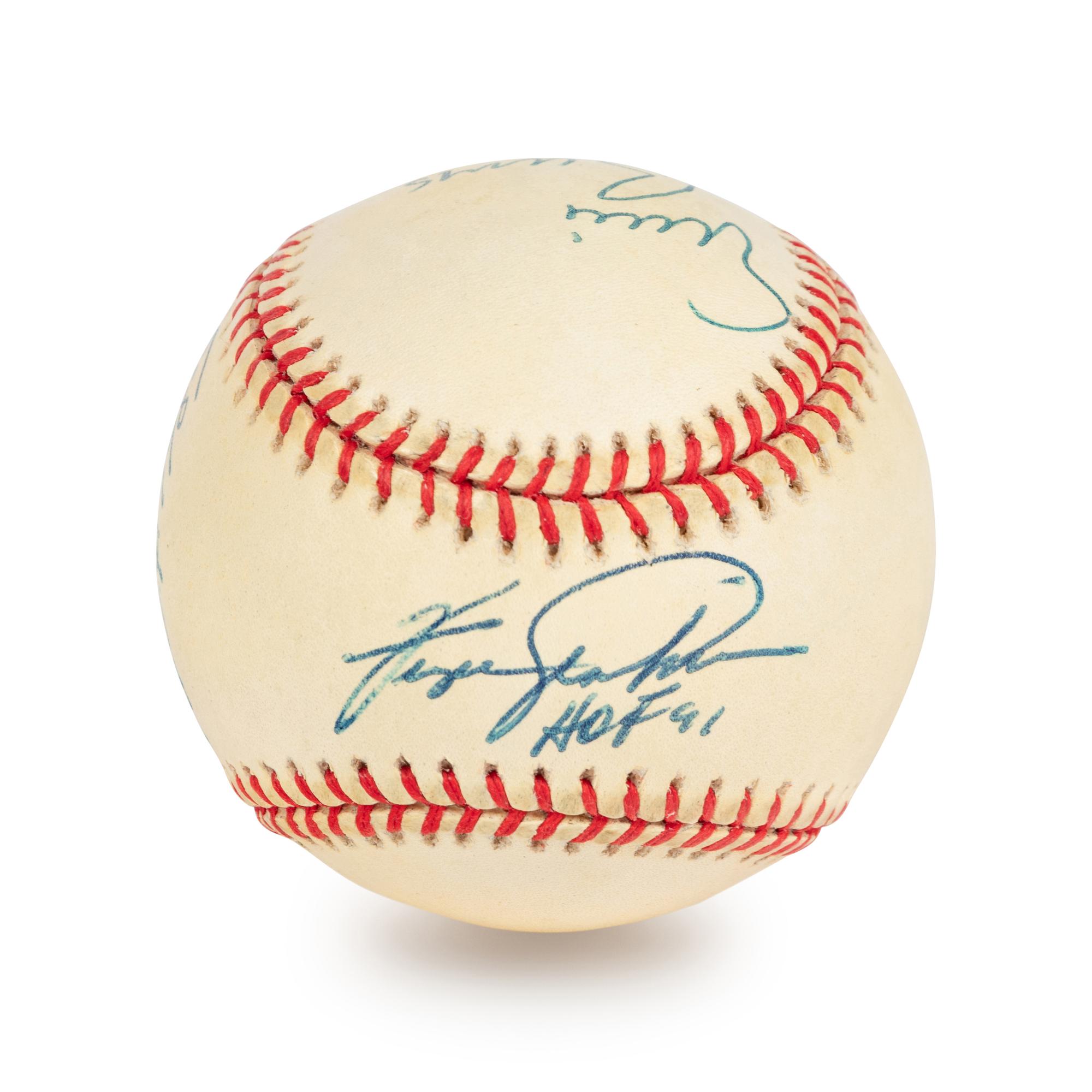 A Multi Signed Chicago Cubs Hall of Fame Autograph Baseball (Beckett Authentication Services BAS Certified),