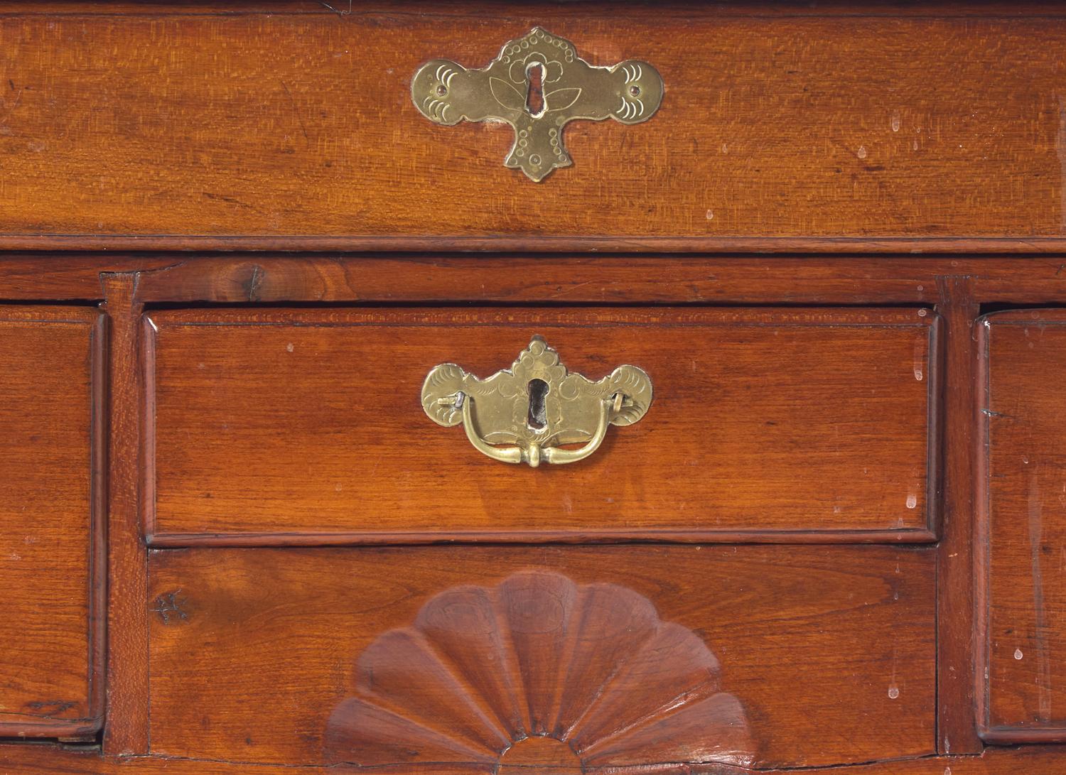 A Chippendale Pine and Beechwood Dressing Table