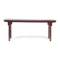 A Chinese Tielimu Recessed-Leg Altar Table, Pingtou'an, Qing Dynasty 清 鐵力木平頭案