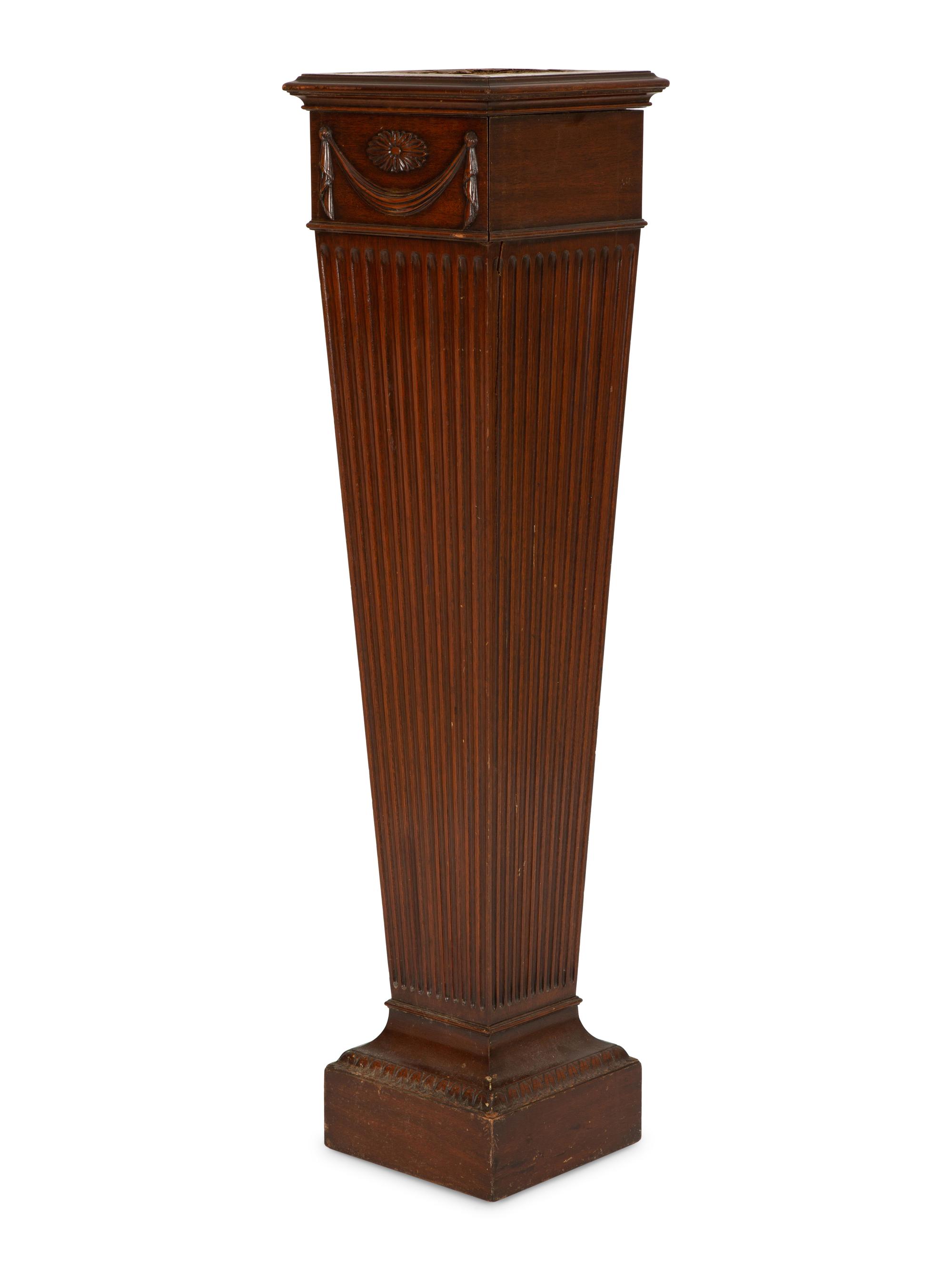 A Regency Style Mahogany Pedestal