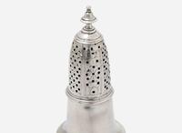 A silver caster, Paul Revere, Jr. (1735-1818), Boston, MA, circa 1760