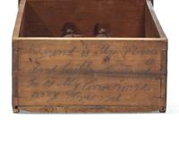 A Rare Federal Carved Butternut or Walnut Peaked Pediment Tall Chest