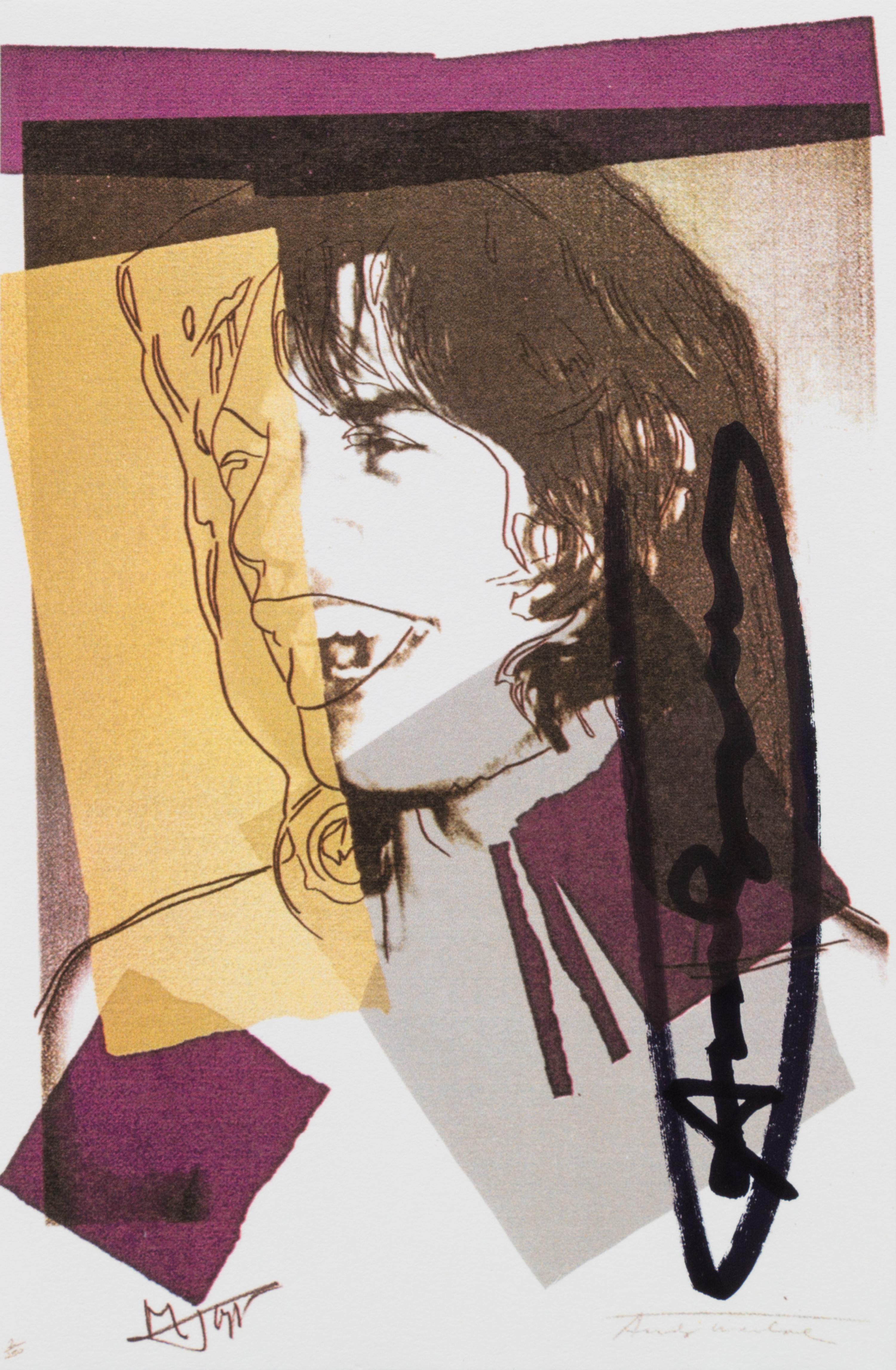 Andy Warhol, (American, 1928-1987), Mick Jagger, 1975 (set of ten announcement cards with cover published by Castelli Graphics for the