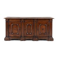An Italian Baroque Walnut Console Cabinet
