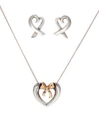 A Collection of Sterling Silver Heart Motif Jewelry, Tiffany & Co., 4.30 dwts.