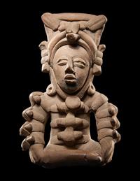 A Veracruz Seated Deity Figure