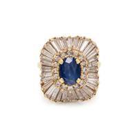 SAPPHIRE AND DIAMOND RING