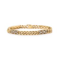 BOUCHERON, YELLOW GOLD AND DIAMOND BRACELET