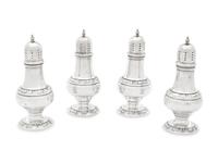 A Set of Four American Silver Casters