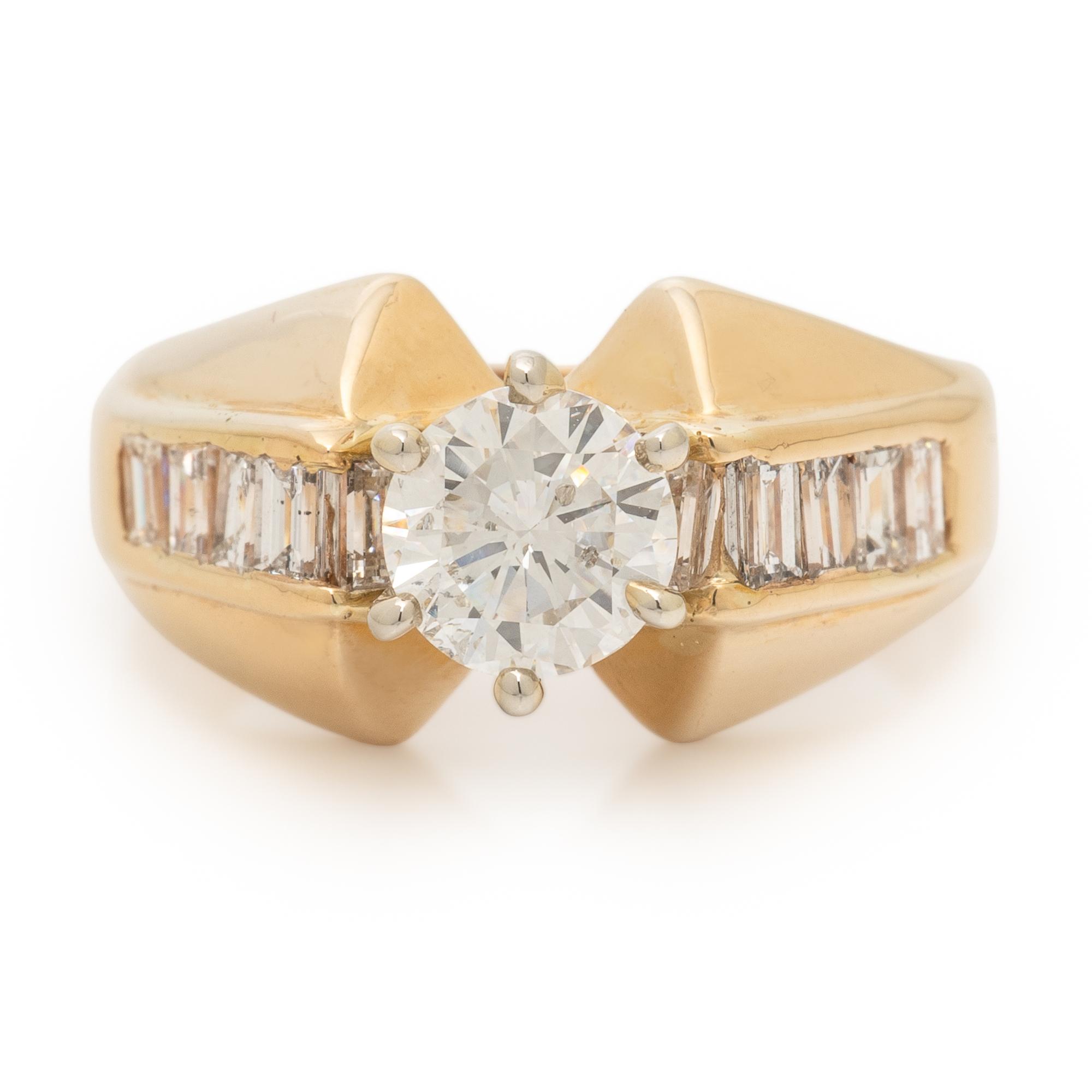 Diamond and Yellow Gold Ring