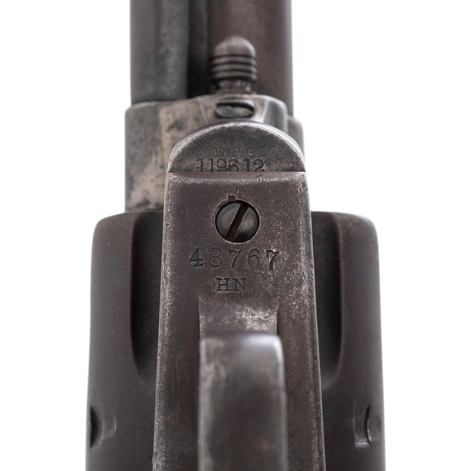 Martially Marked Colt Single Action Army Artillery Model David F. Clark Inspected Frame