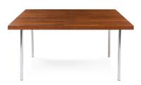 American, 1960's, dining table, with 2 leaves, each 18 inches wide