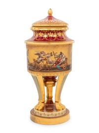 A Vienna Porcelain Urn