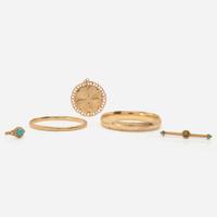 A Miscellaneous Collection of 14K Yellow Gold Jewelry