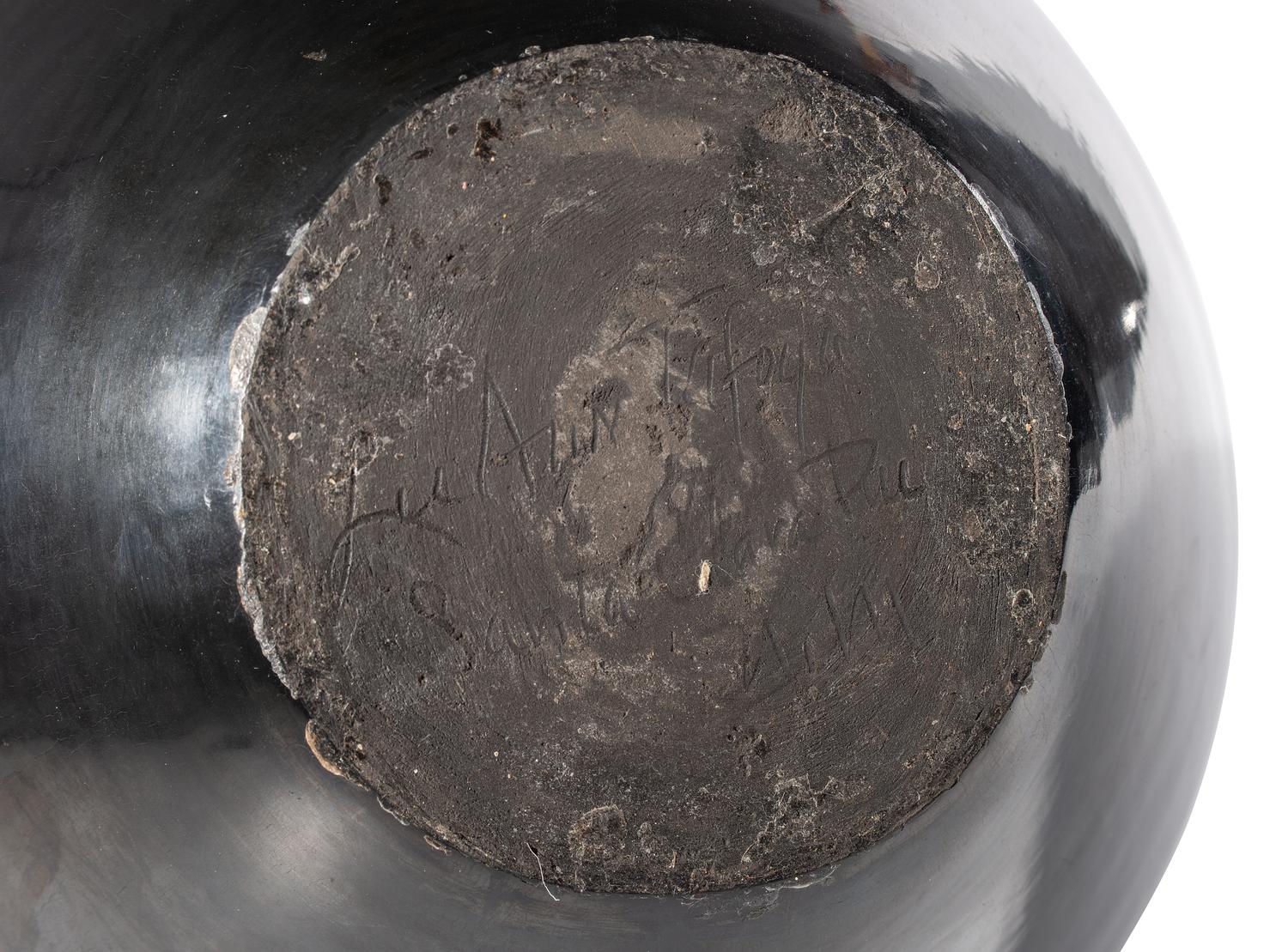 Award Winning Carved Blackware Pottery Vase