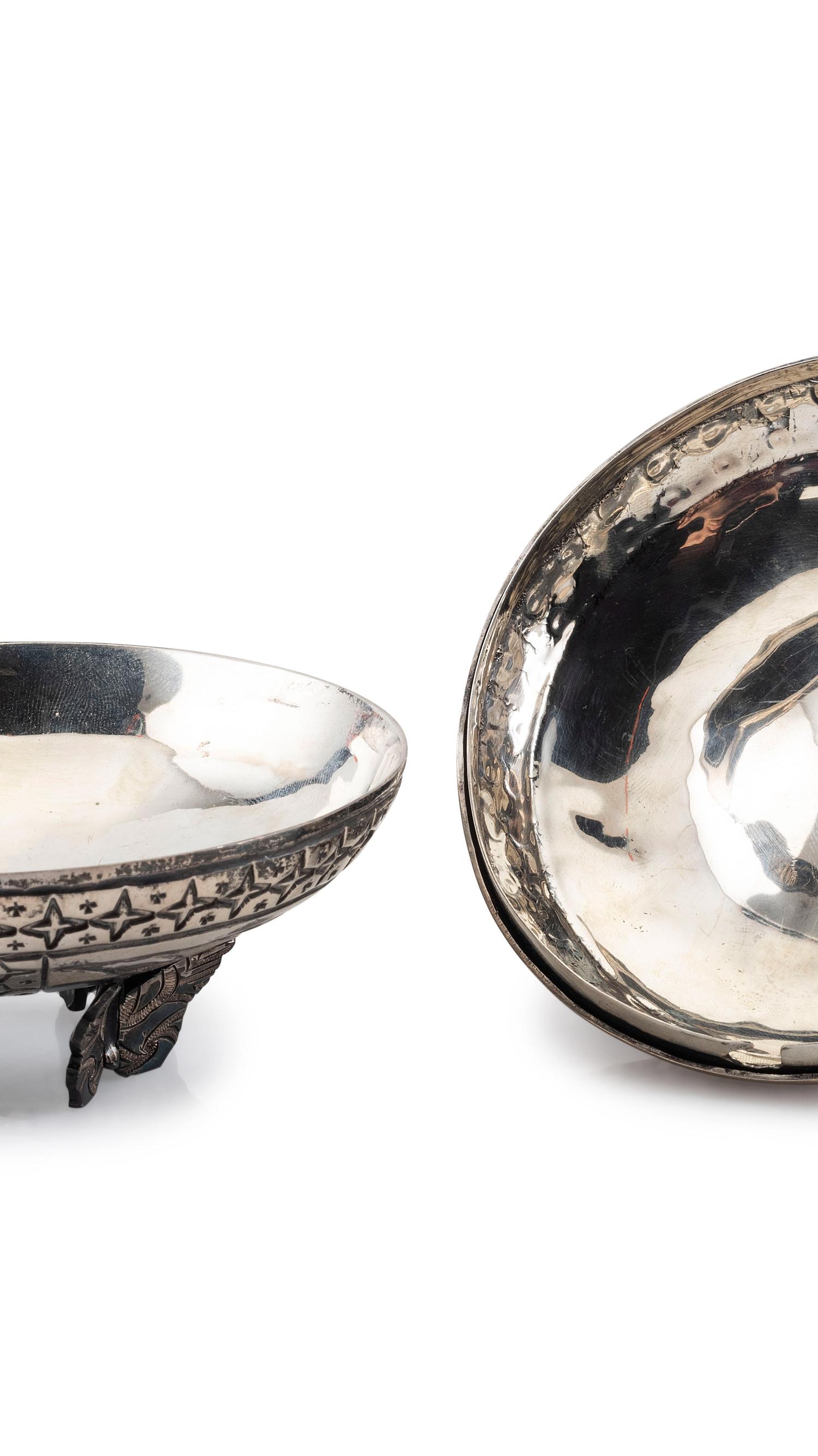 Sterling Silver Lidded Jar, with Amethyst