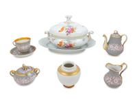 Six Berlin (K.P.M.) Porcelain Table Articles