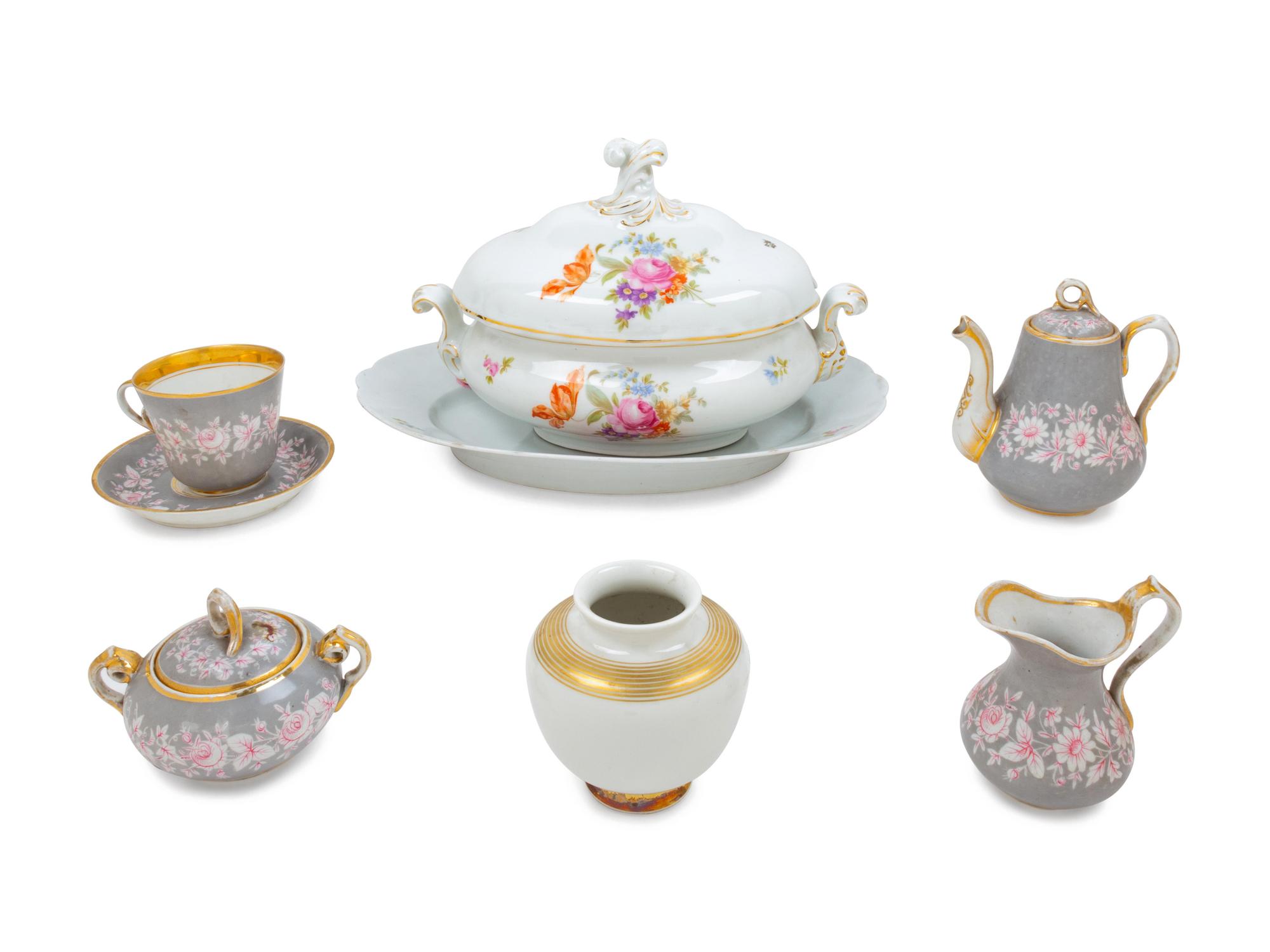 Six Berlin (K.P.M.) Porcelain Table Articles
