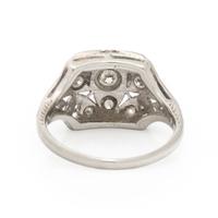 DIAMOND, WHITE GOLD, AND PLATINUM RING