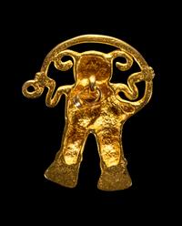 A Veraguas Gold Monkey Pendant