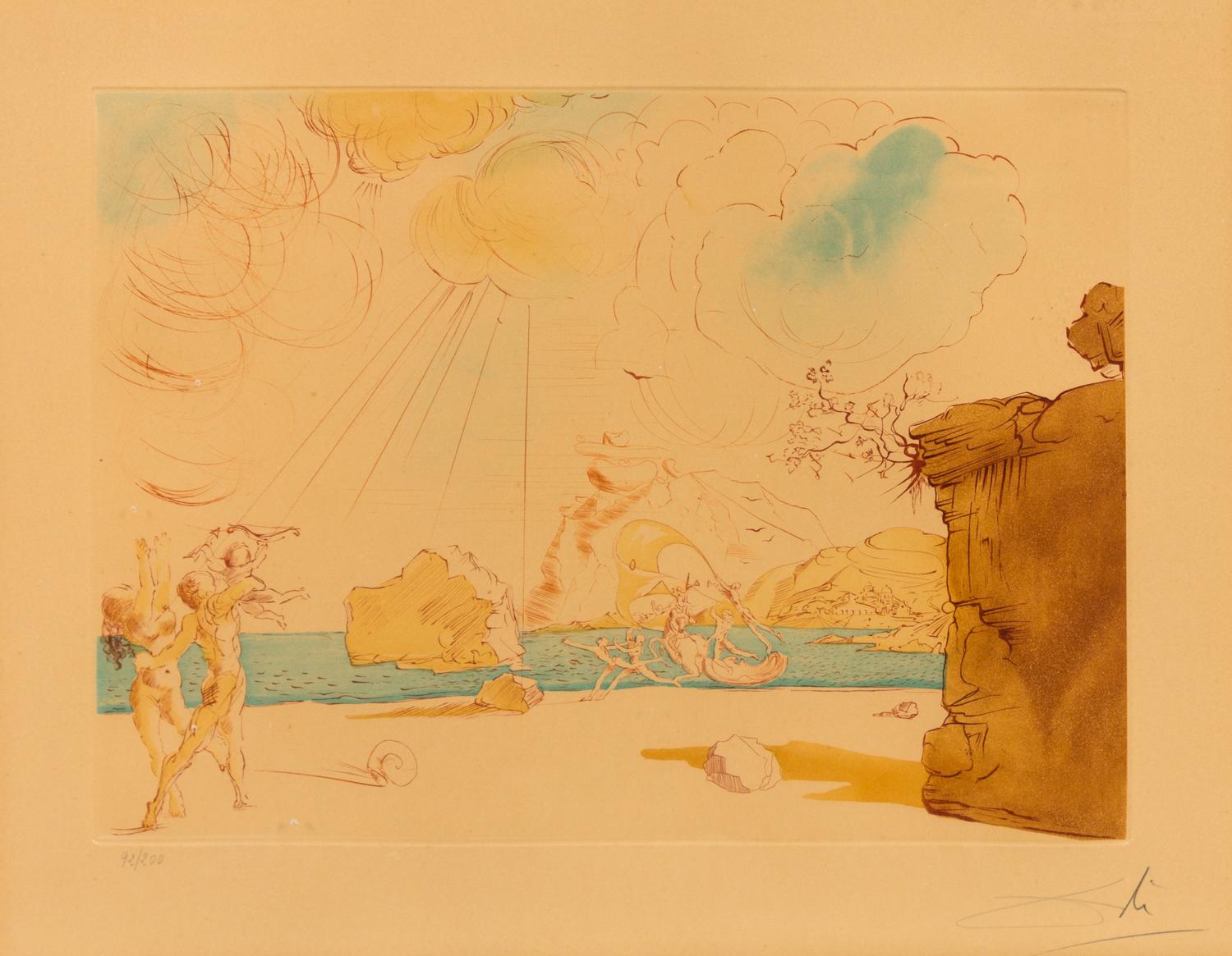 Salvador Dali, (Spanish, 1904–1989), Plage de Cadaques (Sur La Plage), 1967