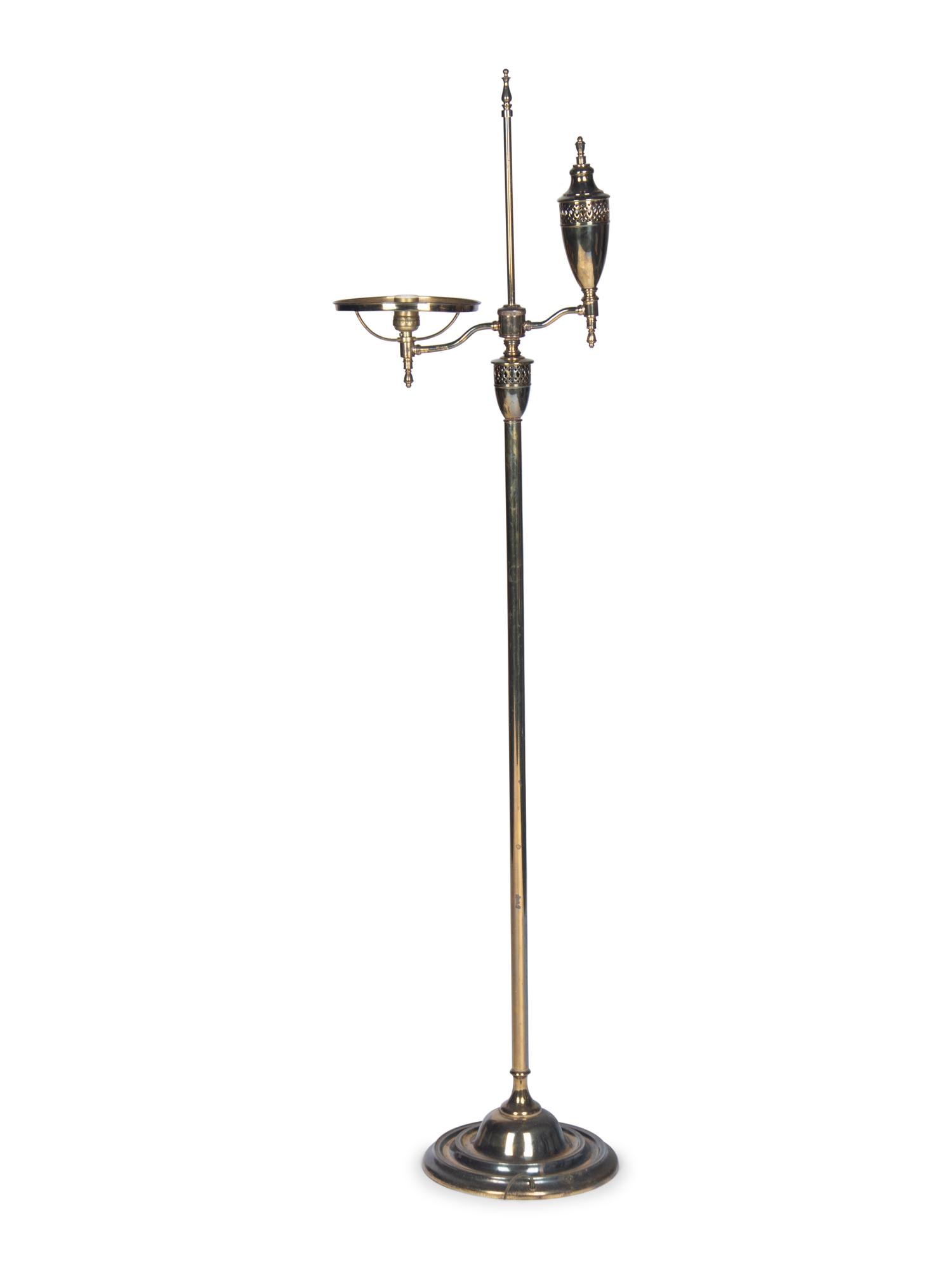 A Metal Floor Lamp