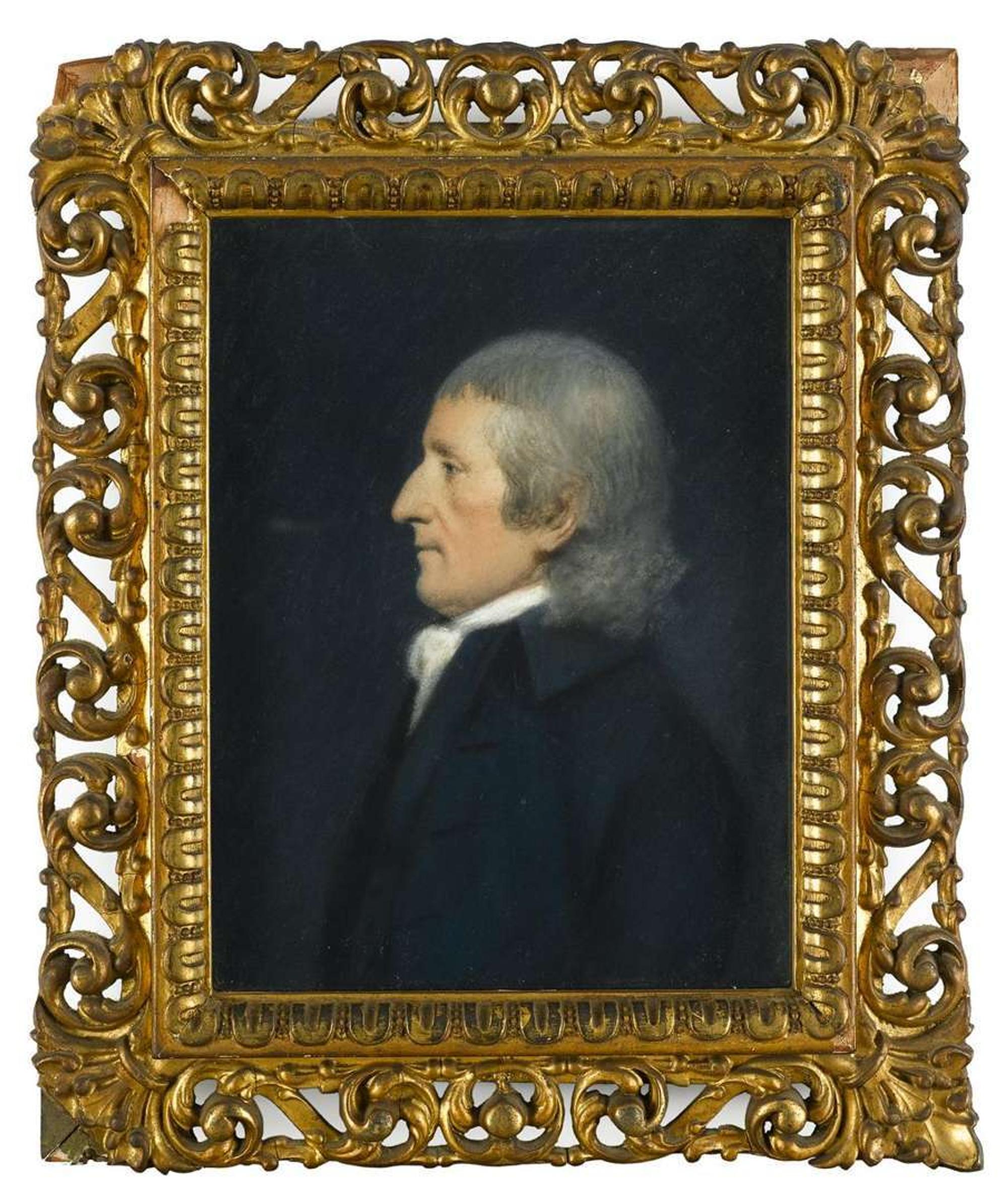 James Sharples (1751-1811) profile portrait of captain israel whelen (1752-1806)