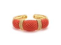 Coral Cuff Bracelet