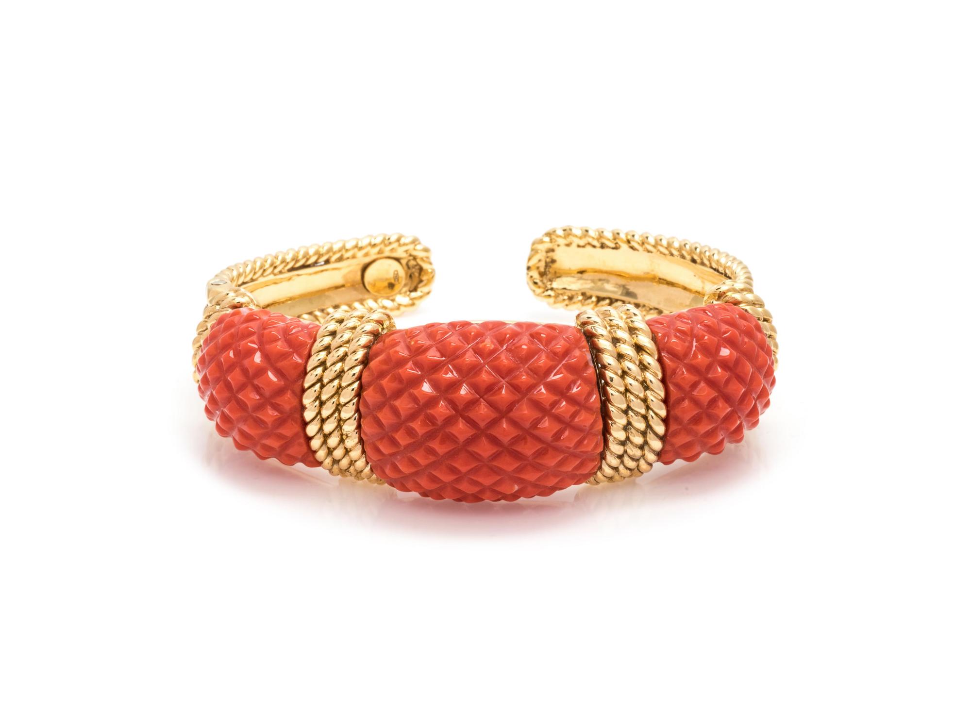 Coral Cuff Bracelet
