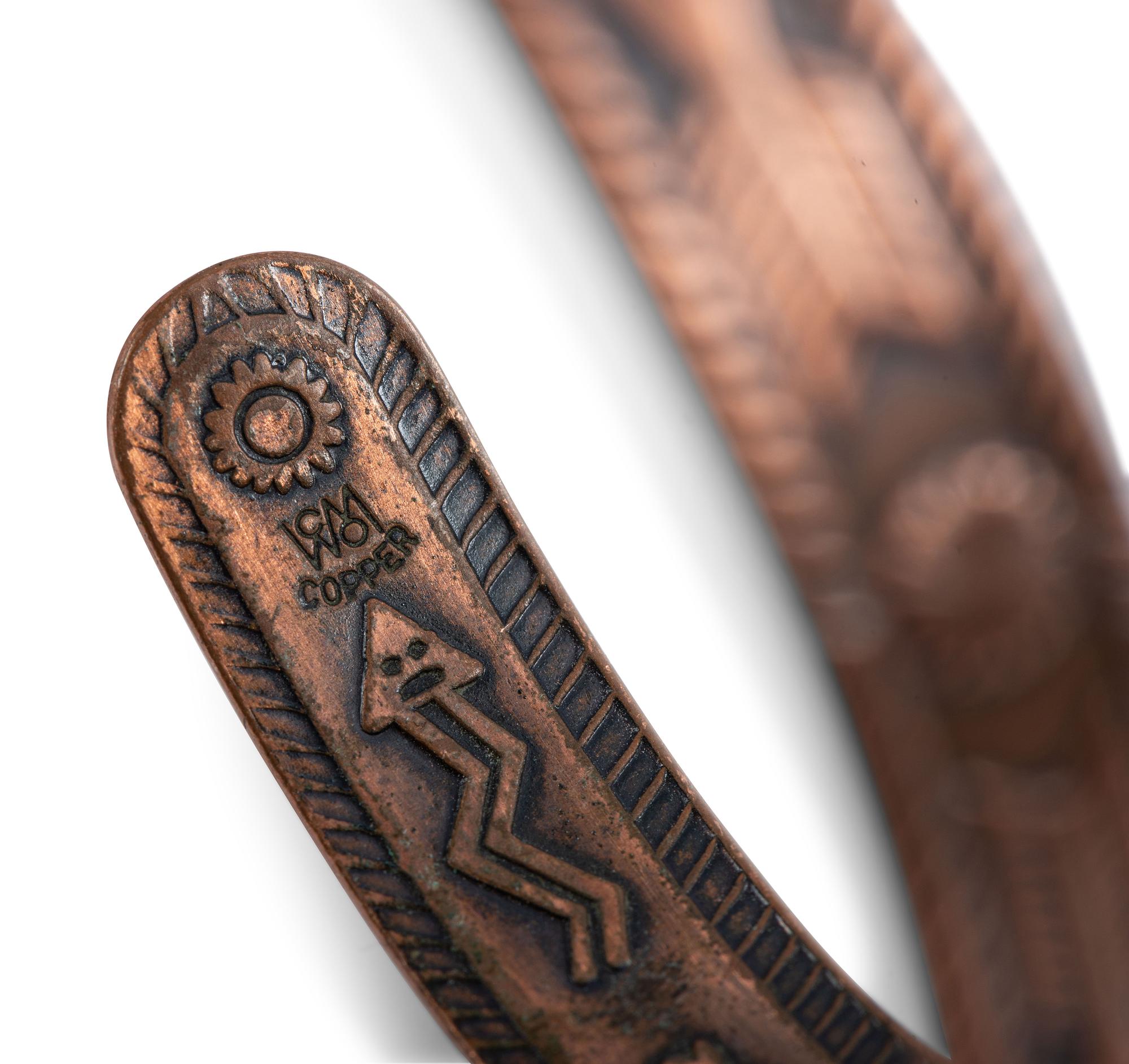 Fred Harvey Era Copper Trade Cuff Bracelets