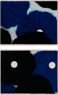 Black and Blues (1), 1999 (two works)