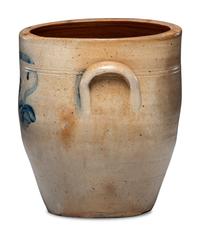 A Thomas Exby Six-Gallon Cobalt Decorated Stoneware Jug