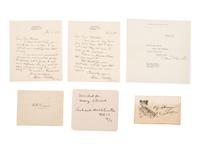 [AUTOGRAPHS]. A collection of autographs of military figures, authors, and other personalities.